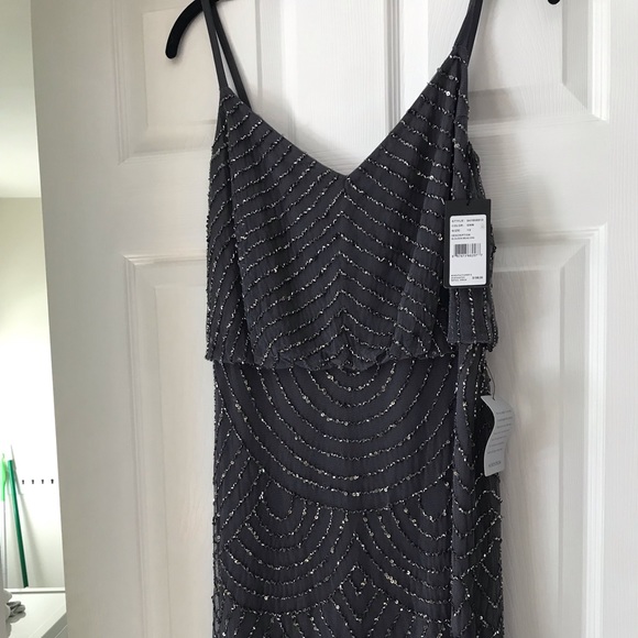 BNwT Adrianna Papell Beaded Dress size 10 - Picture 1 of 7